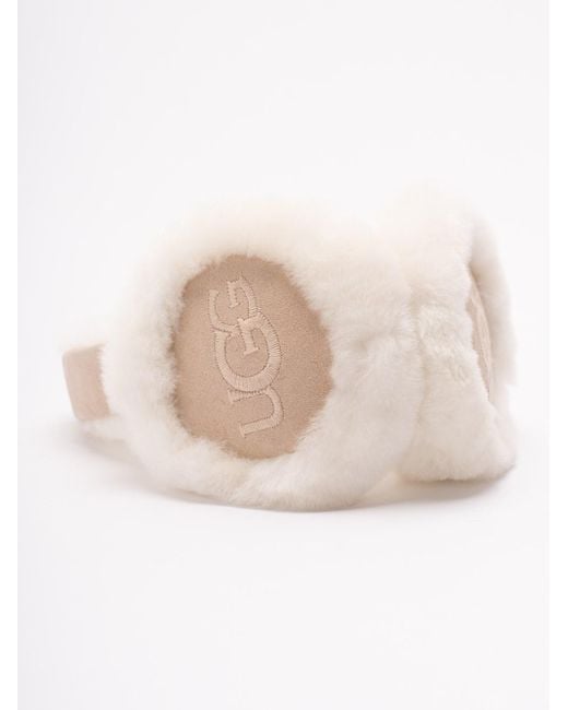 Ugg White Embroidery Earmuff