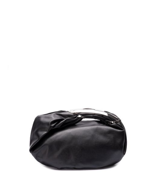 DIESEL Black `Grab-D` Small Hobo Bag