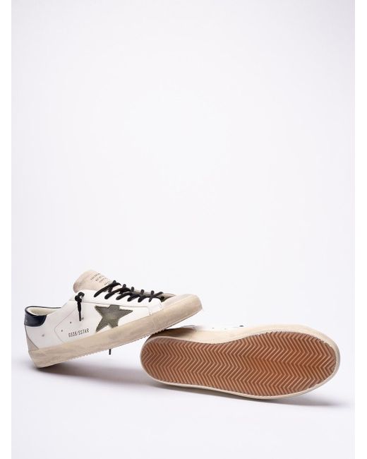 Golden Goose Deluxe Brand White `Super-Star` Sneakers for men