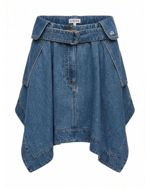 Loewe Blue Cargo Skirt