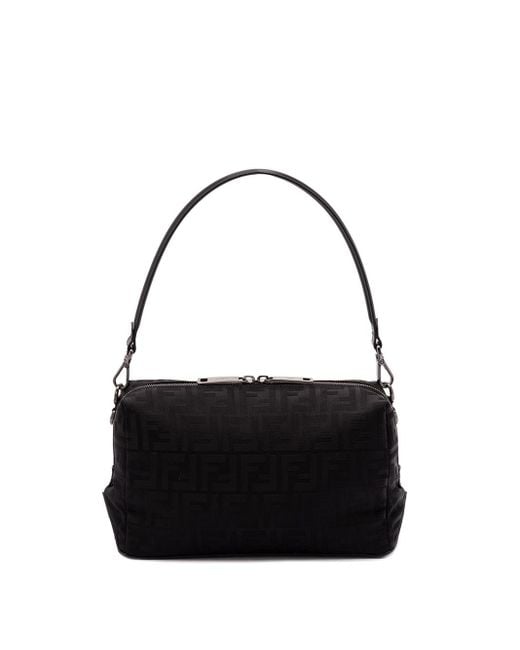 Fendi Black 'Ff Lui' Medium Bag for men