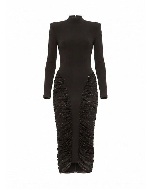 Nissa Black Evening Dress