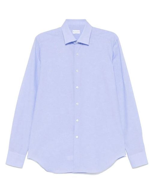 Xacus Blue 'Classic' Long Sleeve Shirt for men