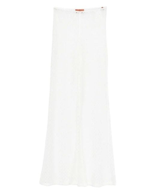 Missoni White Open-Knit Trousers