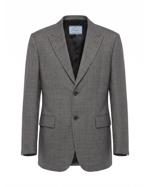 Prada Gray Blazer Jacket