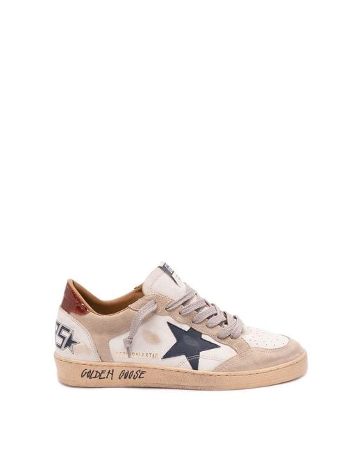 Golden Goose Deluxe Brand Pink 'Ball Star' Sneakers for men