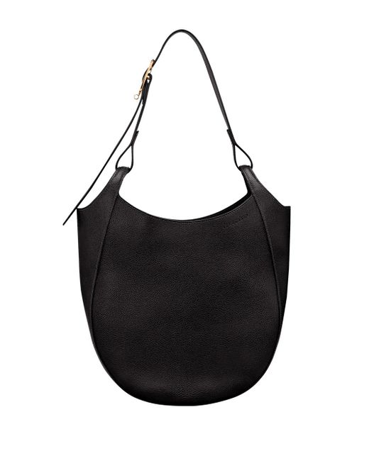 Longchamp Black 'Le Foulonné' Large Hobo Bag