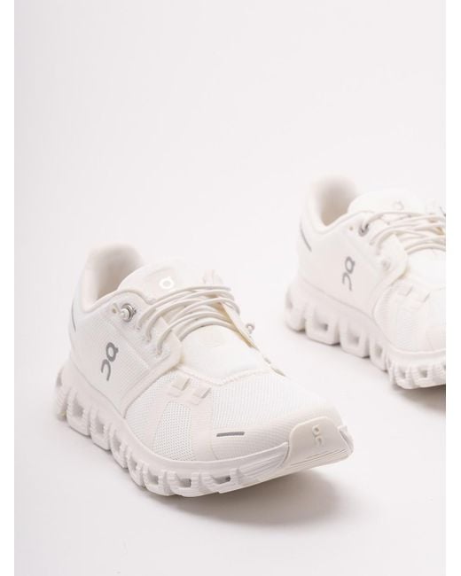 On Shoes White 'Cloud 6' Sneakers