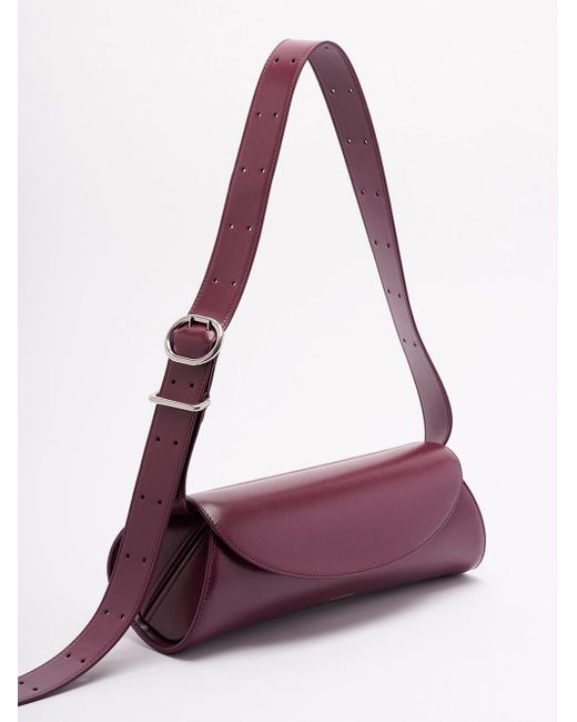 Jil Sander Purple Small 'Cannolo' Bag