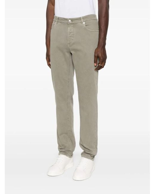 Brunello Cucinelli Gray Five-Pocket Jeans for men