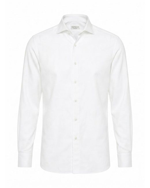 Brunello Cucinelli White Shirt for men