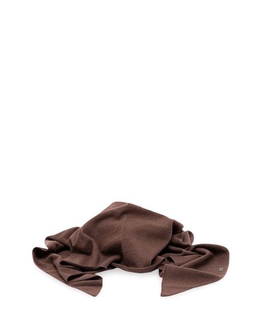 Brunello Cucinelli Brown Cashmere Scarf