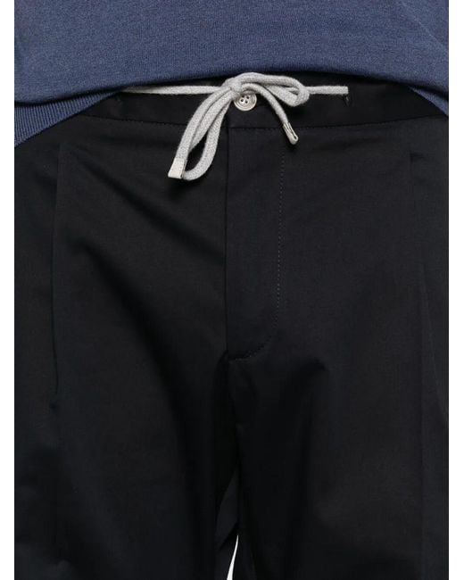 Barba Napoli Black Chino Bermuda for men