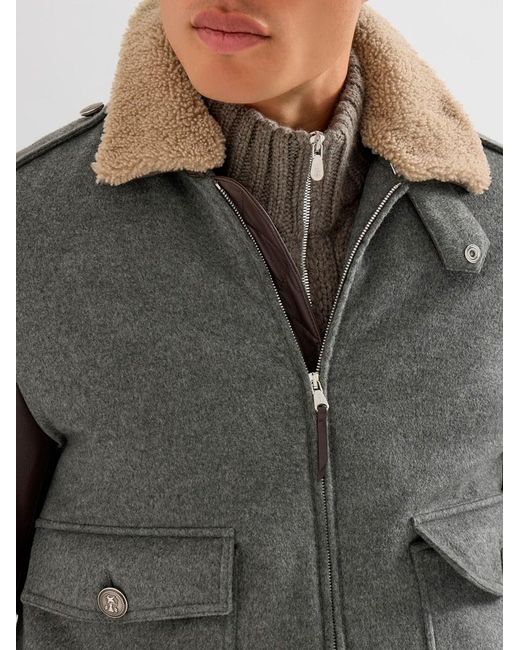 Brunello Cucinelli Gray Jacket for men