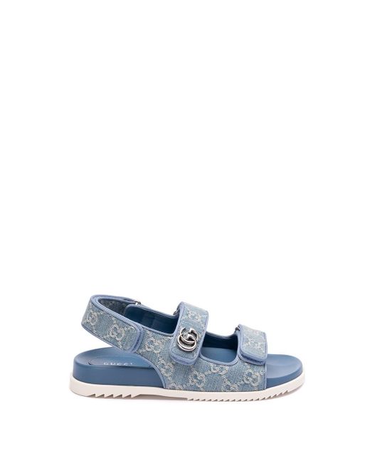 Gucci Blue `moritz` Sandals