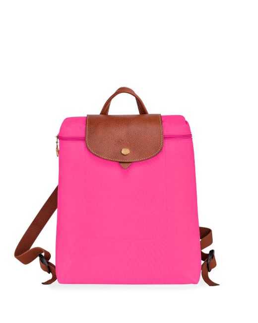 Longchamp `le Pliage Original` Unisex Backpack in Pink Lyst