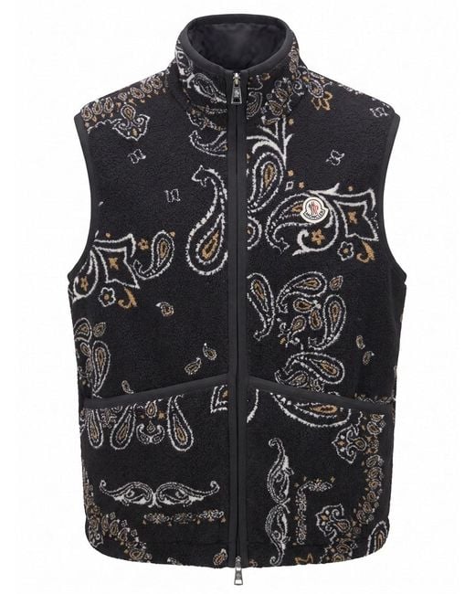 Moncler Black Vest for men
