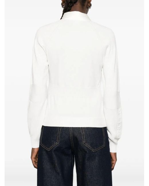 Moncler White Padded Cardigan