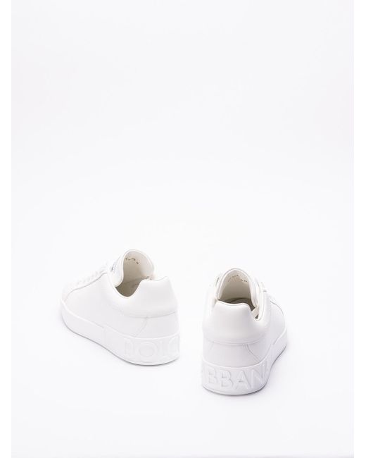 dolce and gabbana white sneakers