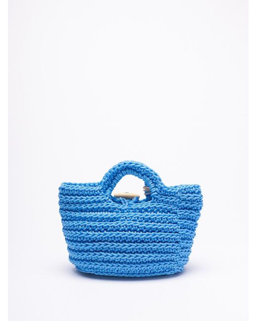`Ketan Ovale` Bag di NisBà in Blue