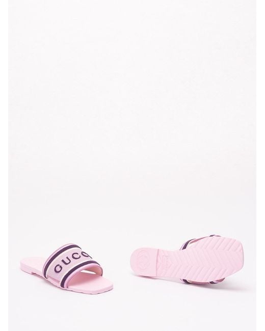 Gucci Pink Slides