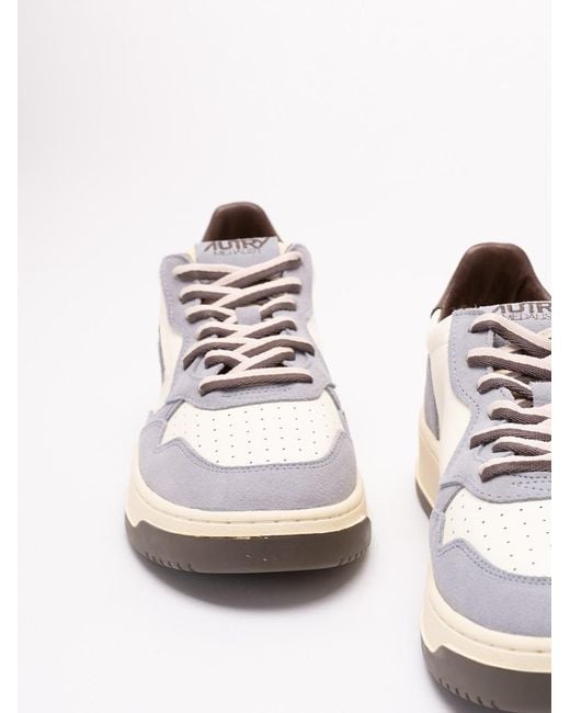 Autry White 'Medalist' Low Sneakers for men