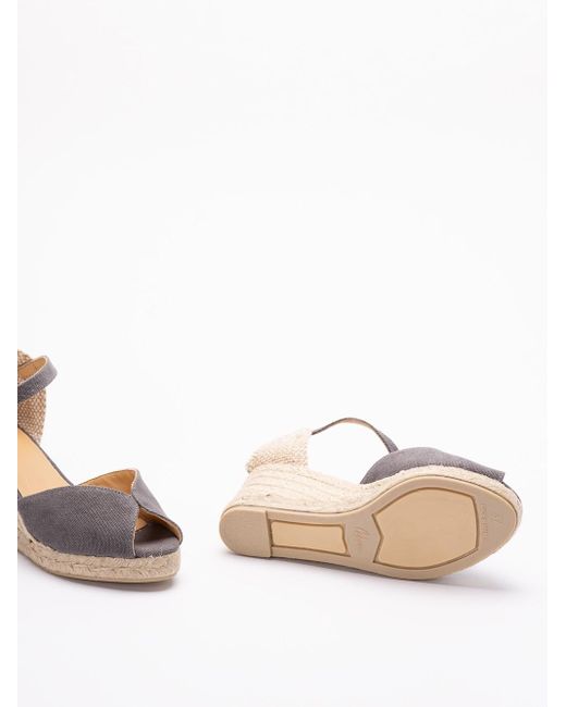 Castaner White 'Bianca/6/002' Wedge Espadrilles