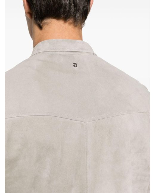 Dondup Natural Leather Shirt Jacket for men