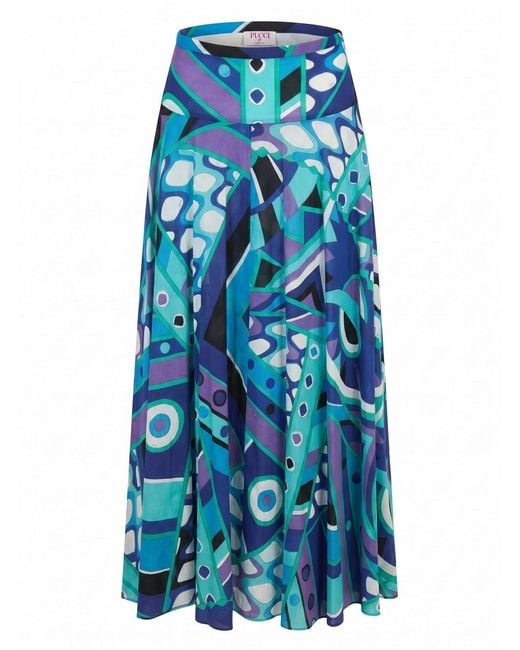 Emilio Pucci Blue Skirt