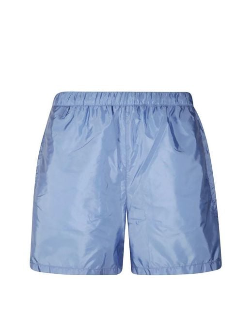Prada Blue Re-Nylon Swim Trunks for men
