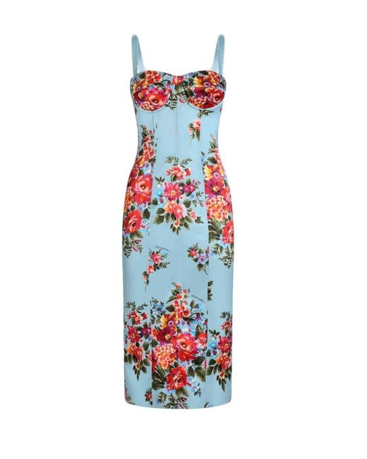 Dolce & Gabbana White Dolce & Gabbana Midi Dress
