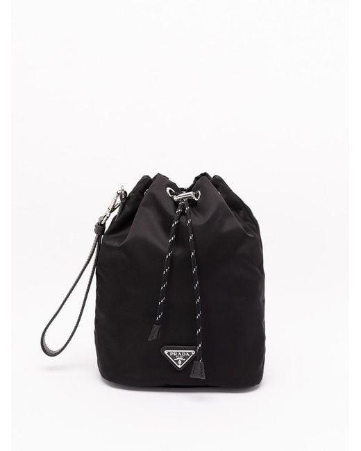 Prada Black Speedrock' Pouch for men