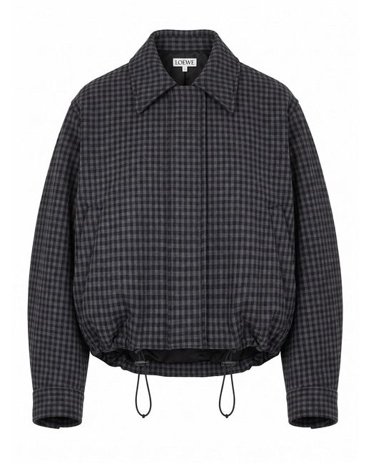 Loewe Gray Drawstring Jacket