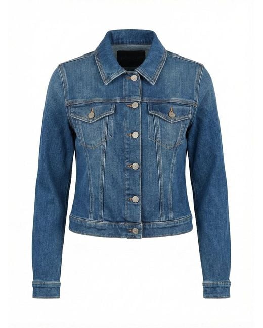 Dondup Blue Slim Denim Jacket