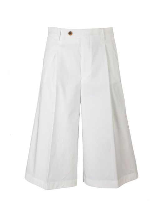 Berwich White Shorts