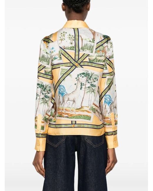 Gucci Metallic 'Viaggiatore Immaginario' Shirt