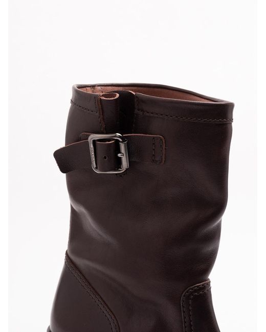 Prada Brown Leather Mid-Calf Boots