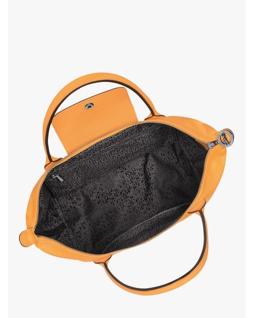 Longchamp Orange `Le Pliage Xtra` Medium Tote Bag