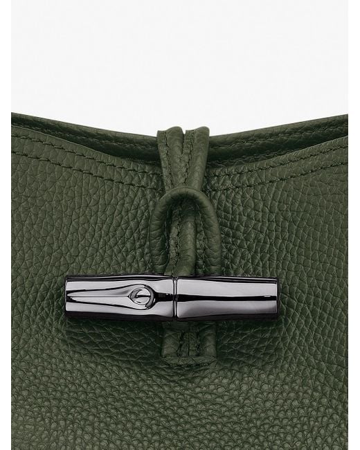 Longchamp Green `Roseau Essential` Extra Small Bucket Bag