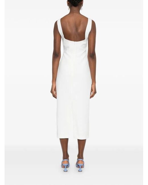 Nissa White Evening Dress