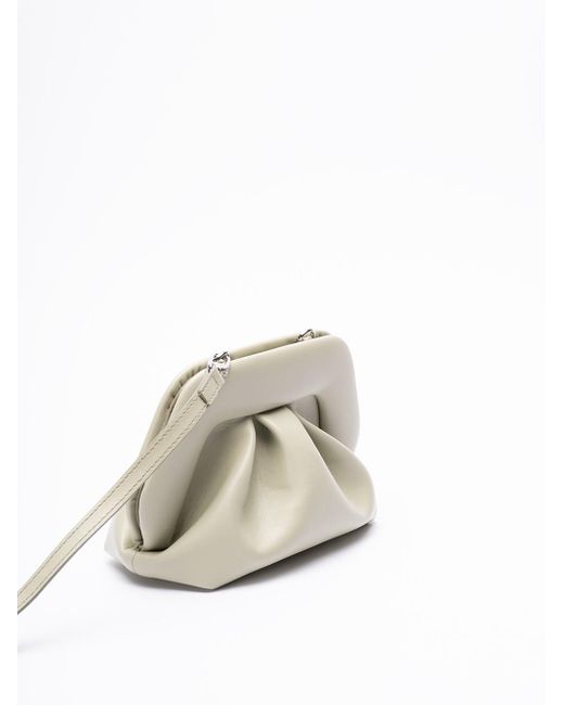 `Gea Vegan Fabric` Clutch Bag di THEMOIRÈ in White
