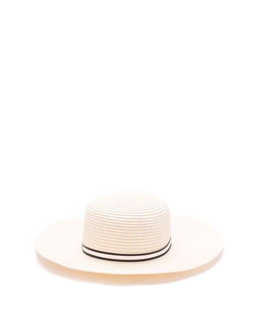 Borsalino White `Giselle` Hat