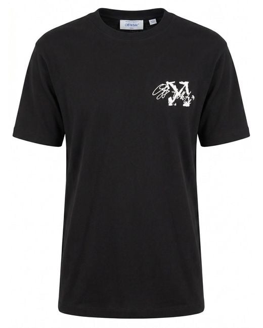 Off-White c/o Virgil Abloh Black Off 'Stroke 2 Arrow Skate' T-Shirt for men
