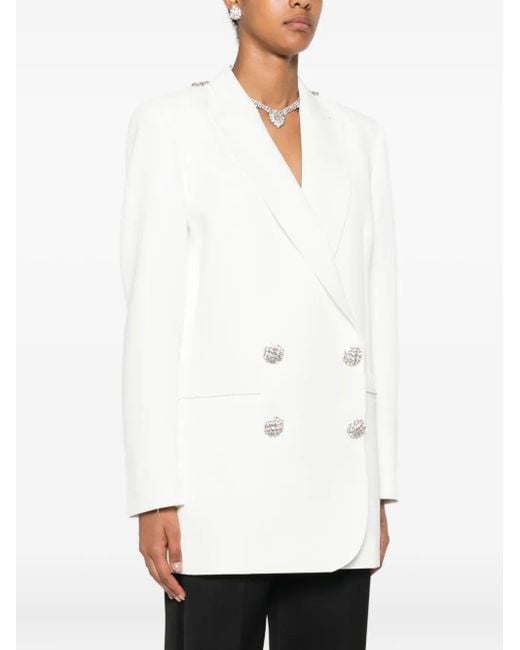 Nissa White Evening Blazer