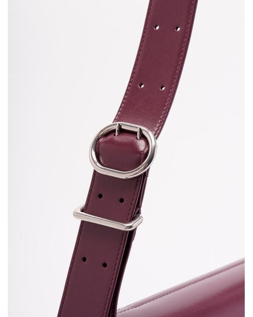 Jil Sander Purple Small 'Cannolo' Bag