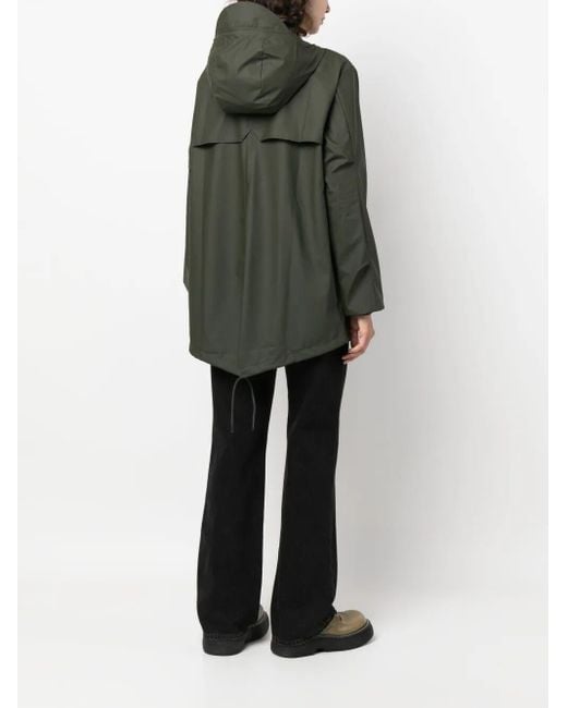 Rains Green Fishtail Jacket for men