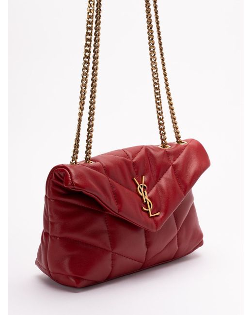 Saint Laurent Red 'Puffer' Toy Bag