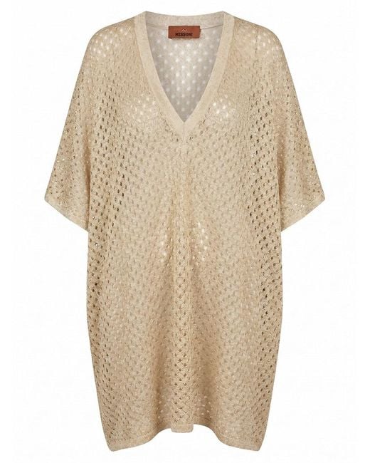 Missoni Natural Short Cover Up