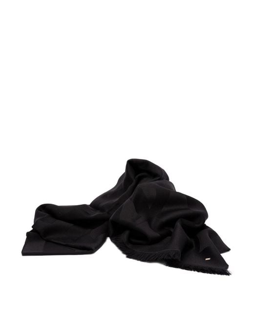 Saint Laurent Black 'Cassandre' Scarf for men