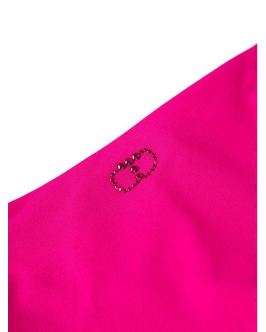 Twin Set Pink `Oval T Logo` Bikini Thong